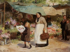 Matin lumineux avec fleurs